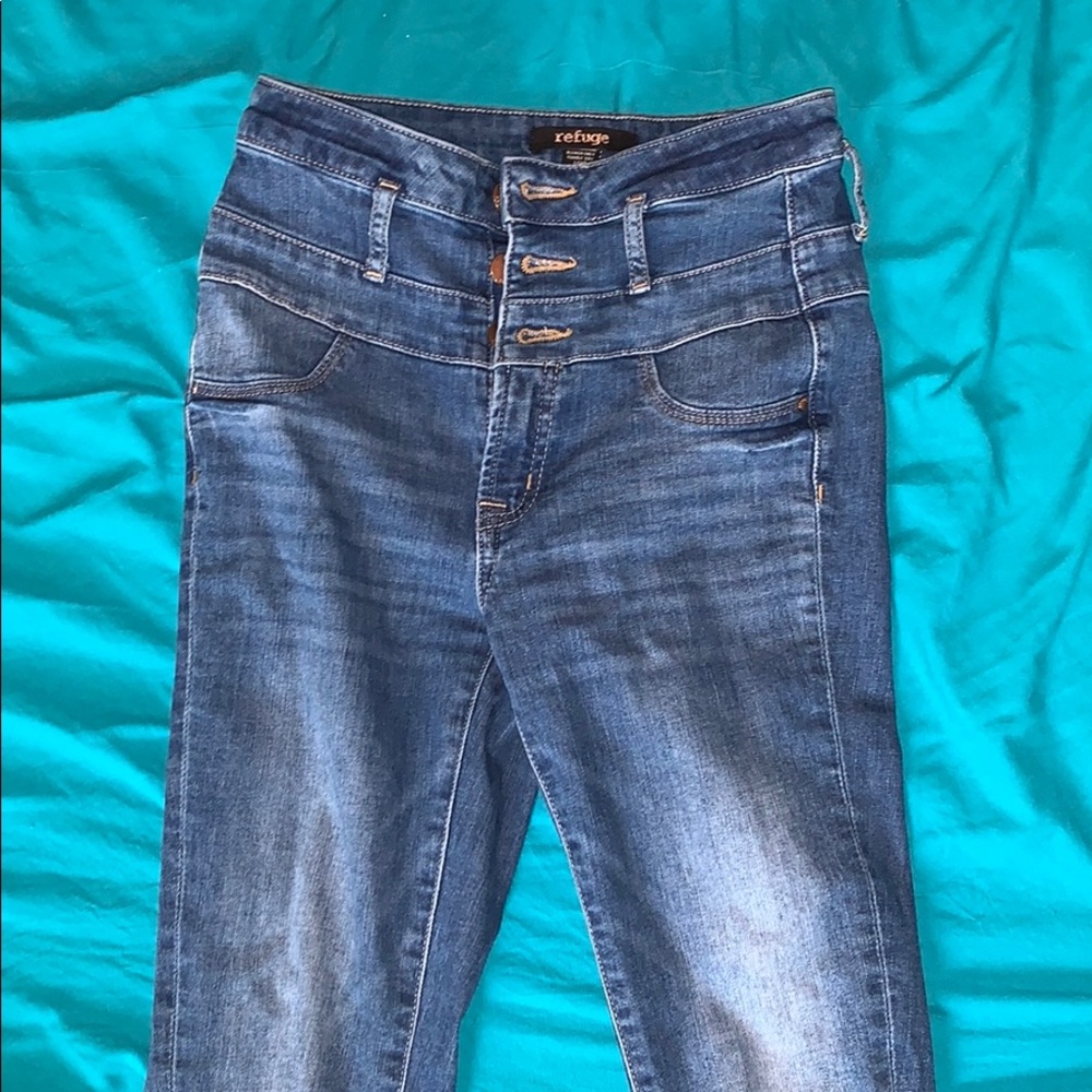 refuge high waisted skinny jeans